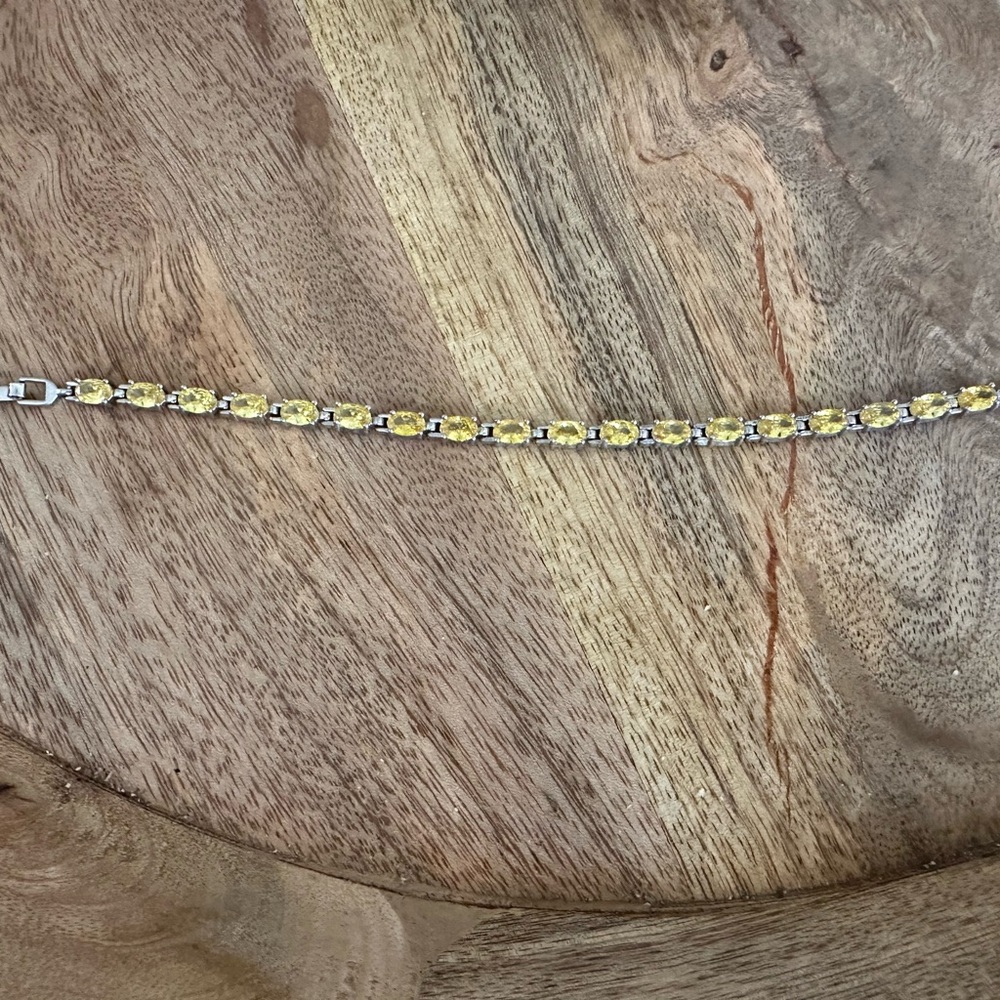 Citrine sterling silver bracelet